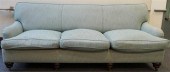 CONTEMPORARY AQUA BLUE UPHOLST