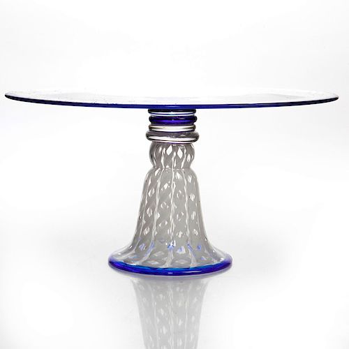 CONTEMPORARY ART GLASS CAKE