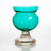 CONTEMPORARY ART GLASS PEDESTA