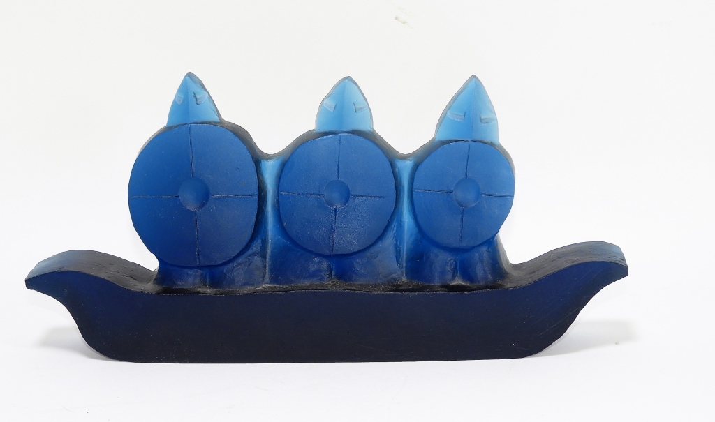 CONTEMPORARY ART GLASS SCULPTURE OF