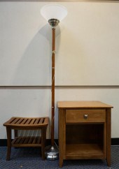 CONTEMPORARY BEDSIDE TABLE, FL
