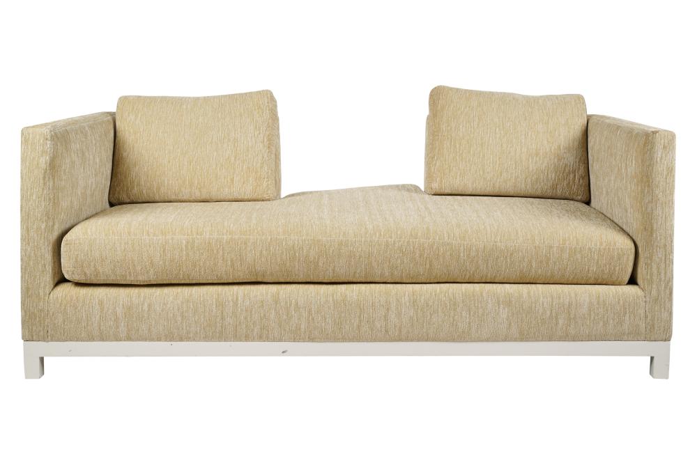 CONTEMPORARY BEIGE UPHOLSTERED