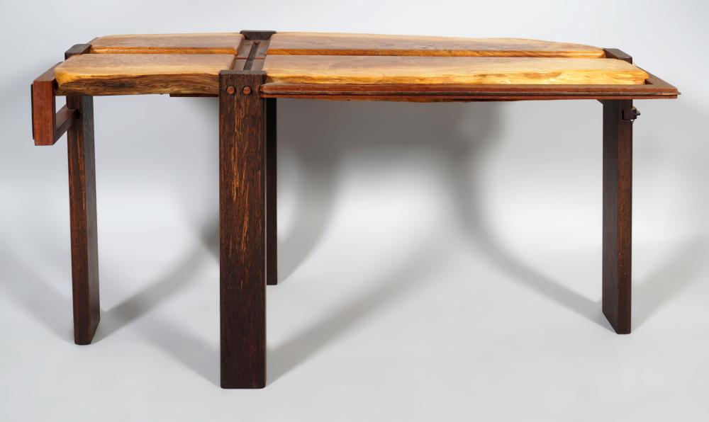 CONTEMPORARY BENCH MADE WALNUT