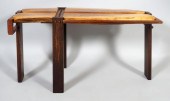 CONTEMPORARY BENCH MADE WALNUT