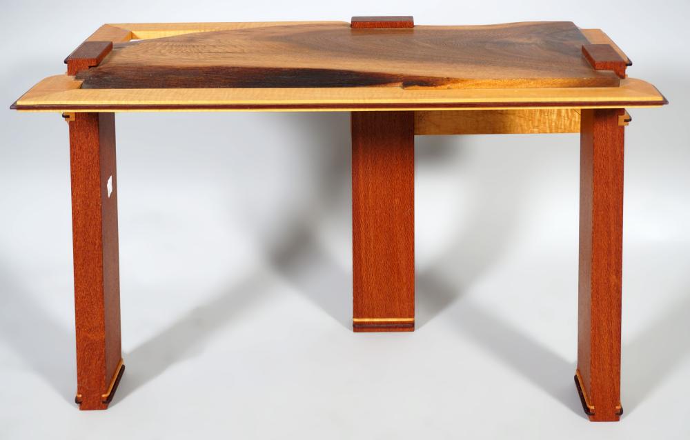 CONTEMPORARY BENCH MADE WALNUT,