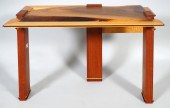 CONTEMPORARY BENCH MADE WALNUT