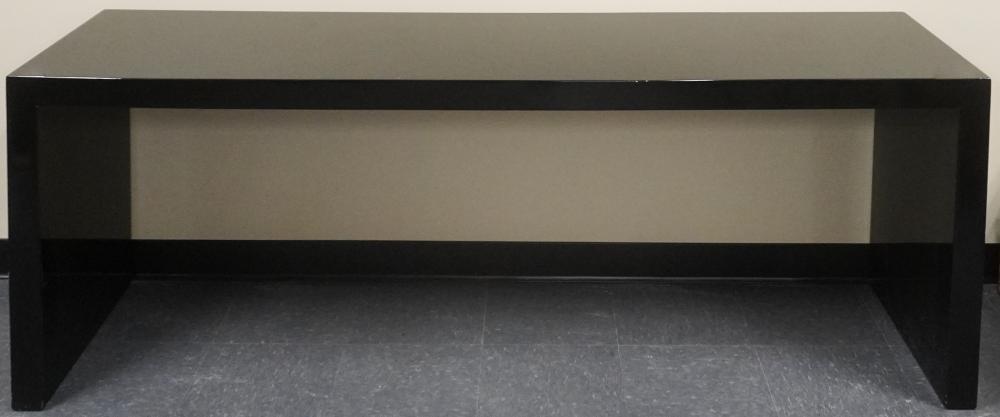 CONTEMPORARY BLACK LACQUER SOFA