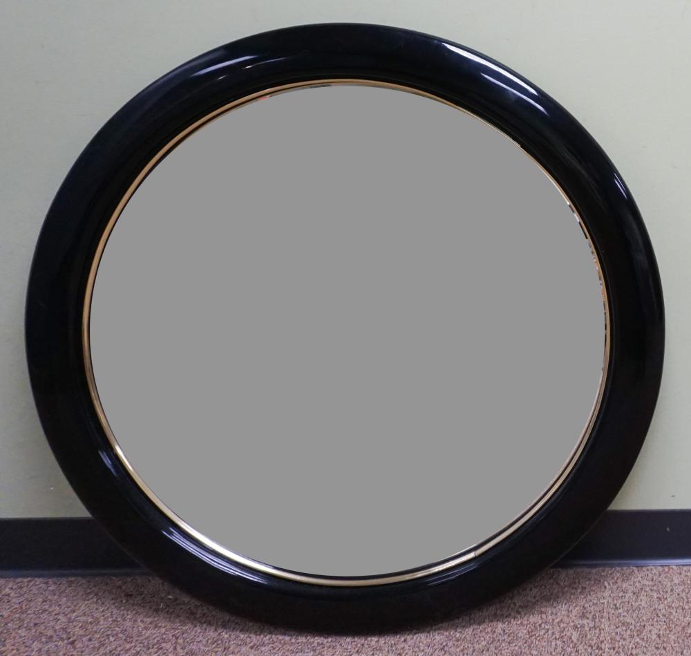 CONTEMPORARY BLACK LACQUERED AND