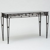 CONTEMPORARY BLACK PAINTED MET