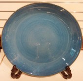 CONTEMPORARY BLUE GLAZED CERAM
