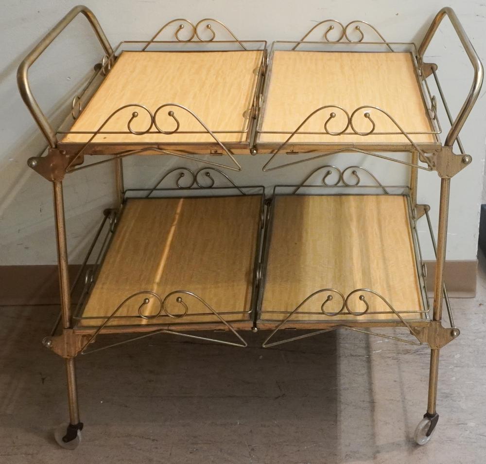 CONTEMPORARY BRASS AND MAPLE