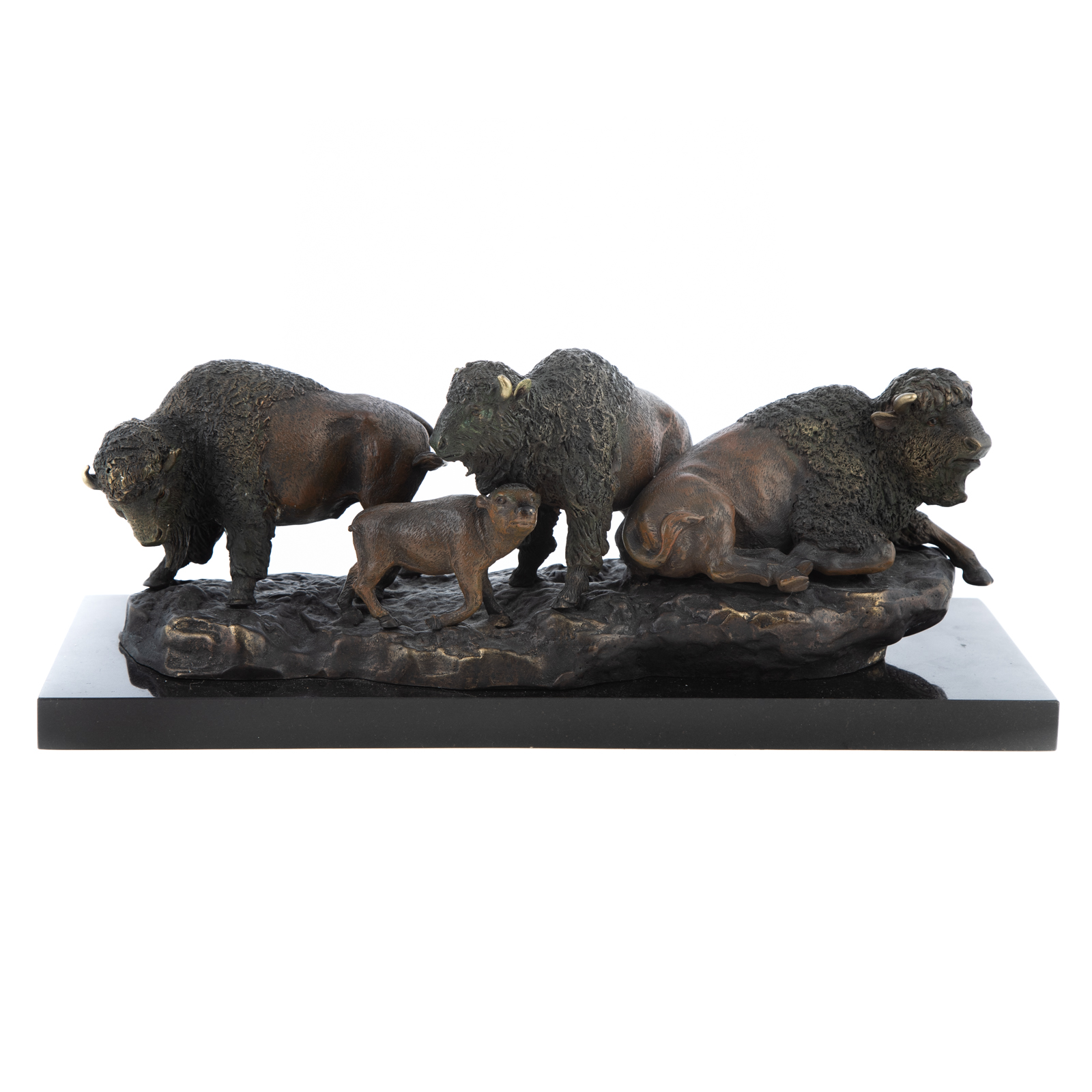 CONTEMPORARY BRONZE BUFFALO