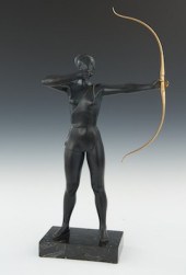 Contemporary Bronze Female Arc