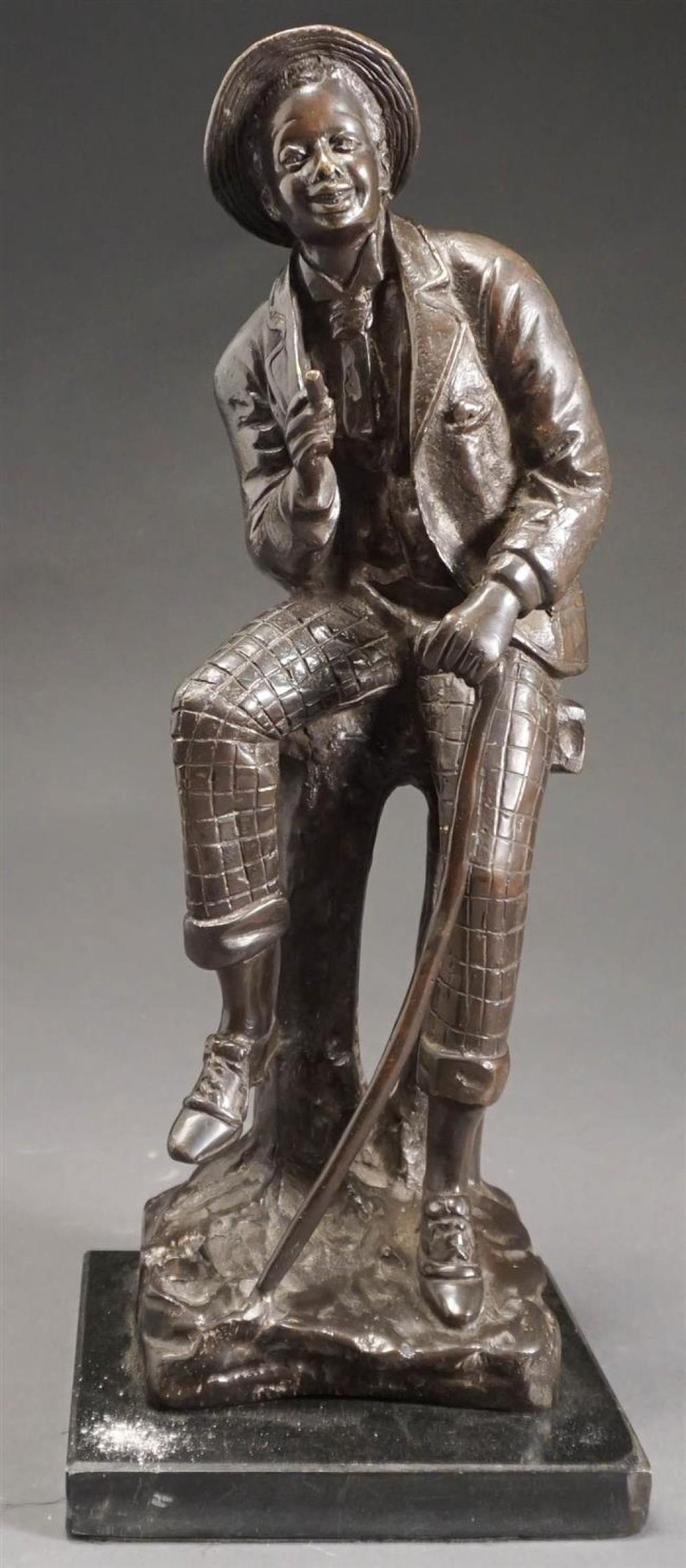 CONTEMPORARY BRONZE FIGURE OF A