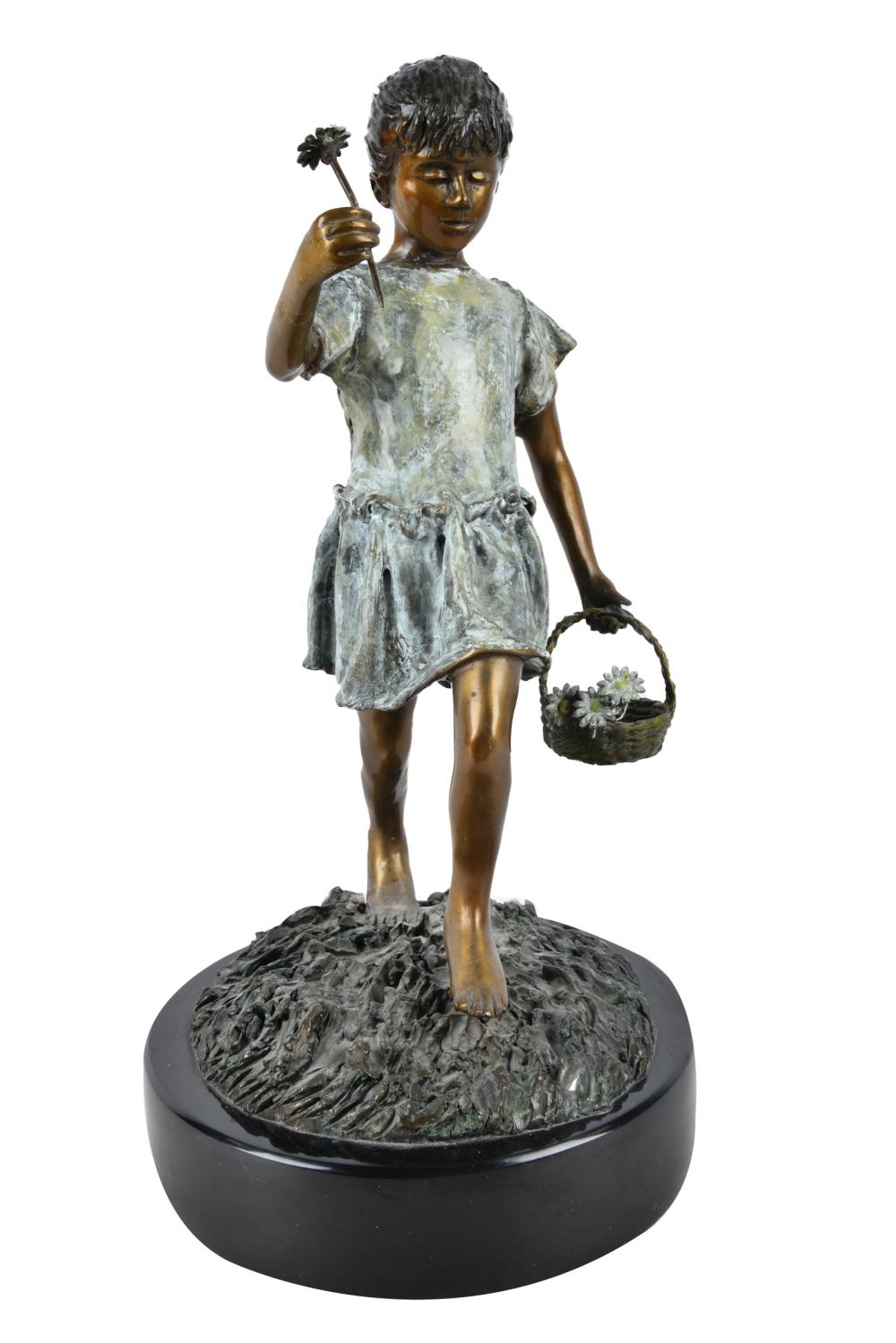 CONTEMPORARY BRONZE FIGURE: