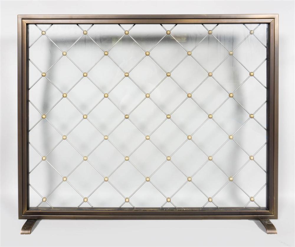 CONTEMPORARY BRONZE PATINATED METAL