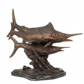 CONTEMPORARY BRONZE SWORDFISH