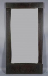 CONTEMPORARY BROWN METAL CRATE