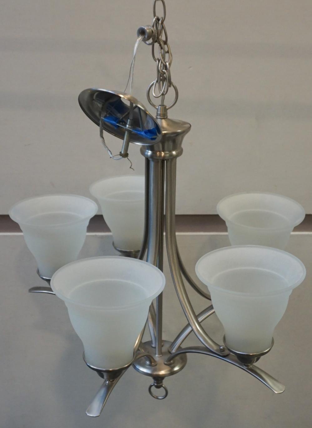 CONTEMPORARY BRUSHED ALUMINUM AND