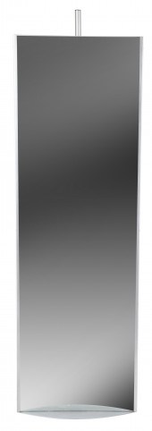 Contemporary brushed chrome dr