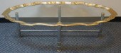 CONTEMPORARY BRUSHED STEEL AND