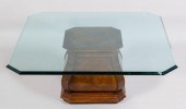 CONTEMPORARY BURL WALNUT COFFE