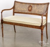 CONTEMPORARY CANE SEAT LOVE SE
