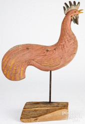 CONTEMPORARY CARVED AND PAINTE