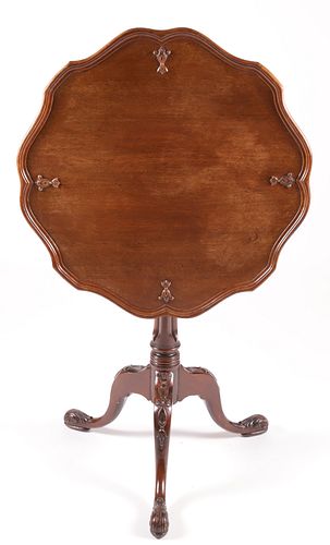 CONTEMPORARY CARVED TILT TOP TRIPOD