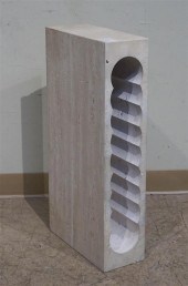 CONTEMPORARY CARVED TRAVERTINE