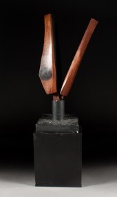 Contemporary carved walnut kin