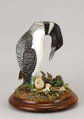 CONTEMPORARY CARVING OF A LOON