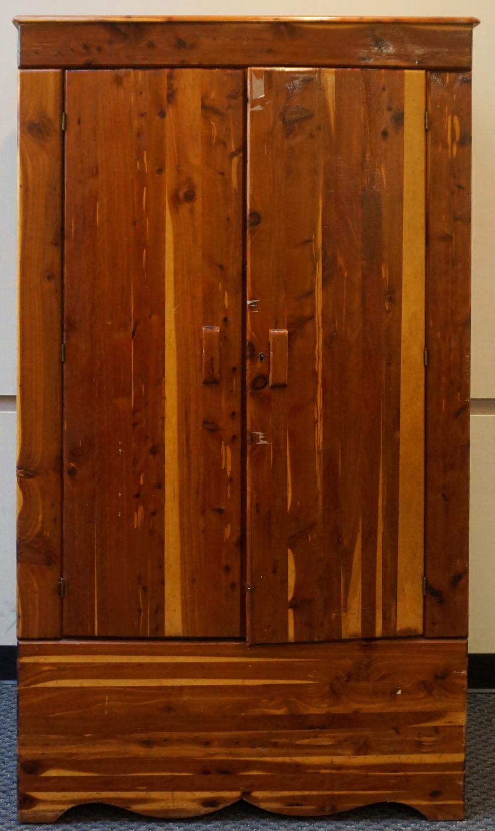 CONTEMPORARY CEDAR ARMOIRE, 72