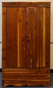 CONTEMPORARY CEDAR ARMOIRE, 72
