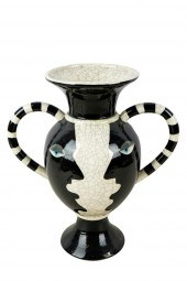 CONTEMPORARY CERAMIC TWO HANDL