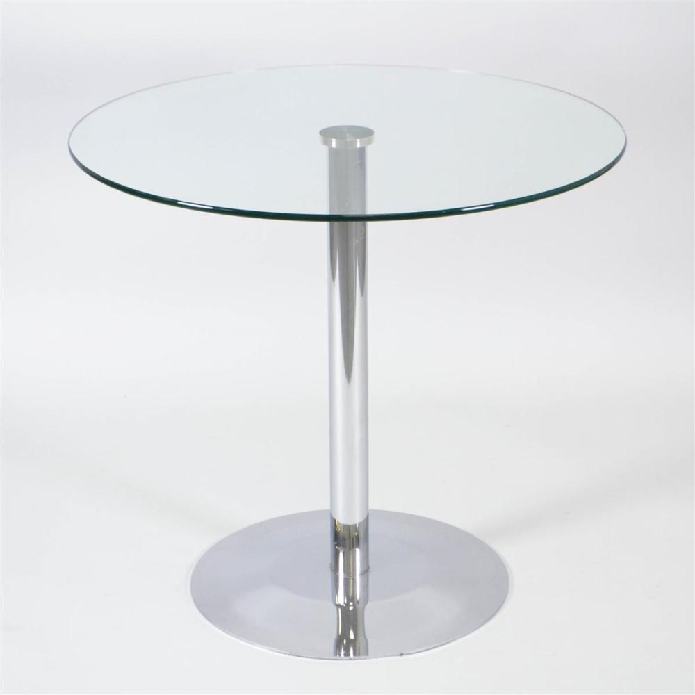 CONTEMPORARY CHROME AND GLASS