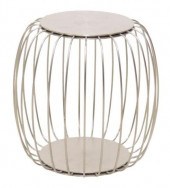 CONTEMPORARY CHROMED STEEL CAG