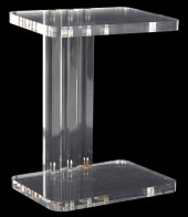 CONTEMPORARY CLEAR ACRYLIC CAN