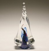 Contemporary clear glass paper
