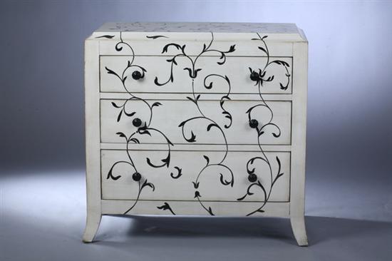 CONTEMPORARY CREAM-PAINTED AND