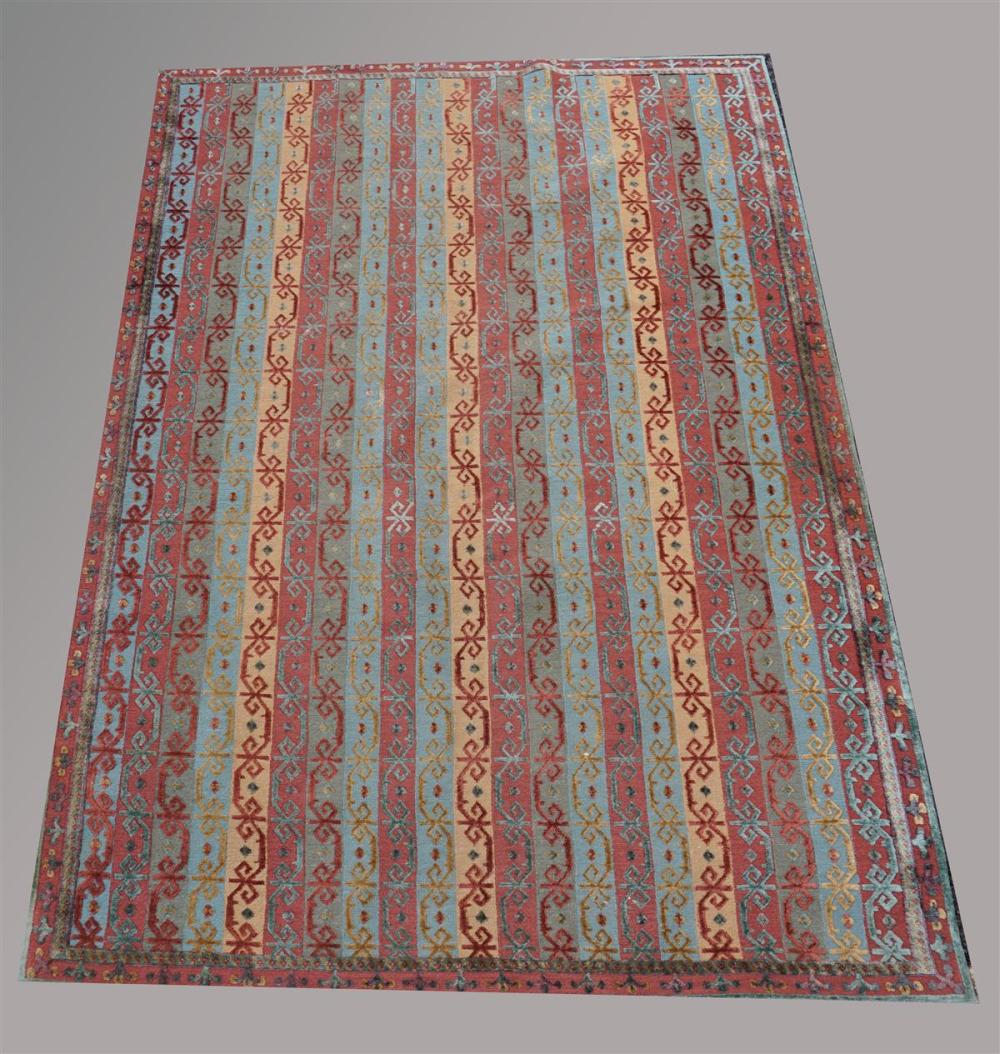 CONTEMPORARY CUTWORK STRIPED WOOL