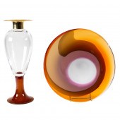 CONTEMPORARY DAUM GLASS PATE D