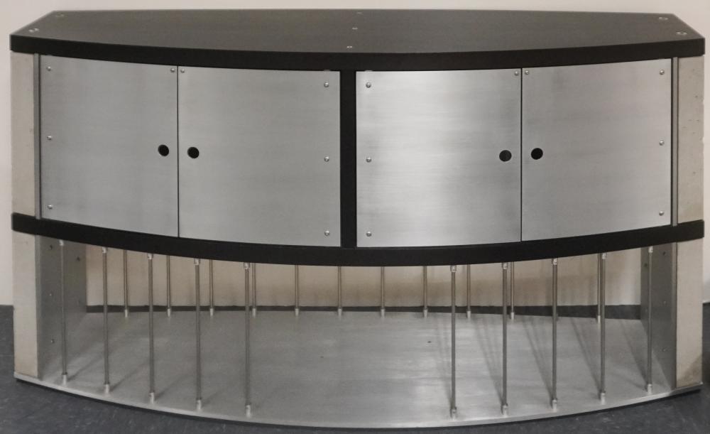 CONTEMPORARY DEMILUNE SIDEBOARD, 32
