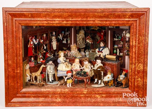 CONTEMPORARY DOLLHOUSE TOY AND DOLL
