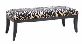 Contemporary ebonized upholste