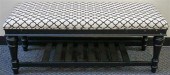 CONTEMPORARY EBONIZED UPHOLSTE