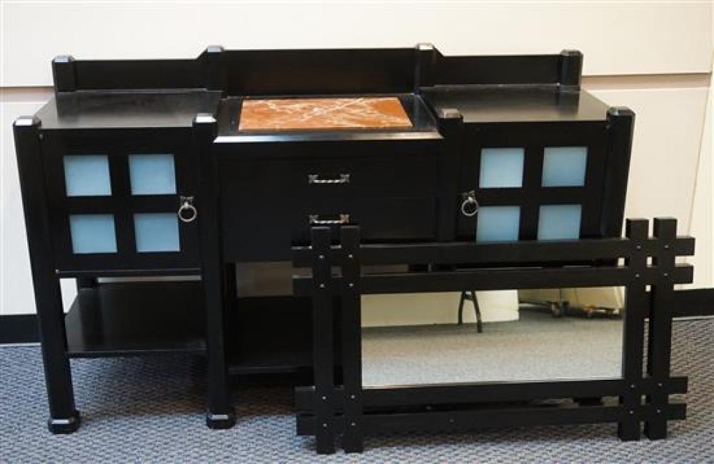 CONTEMPORARY EBONIZED WOOD AND