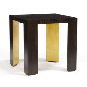 CONTEMPORARY EBONY AND GILT OC