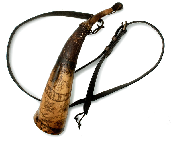Contemporary Engraved Powder Horn