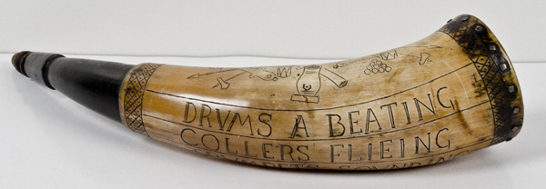 Contemporary Engraved Powder Horn